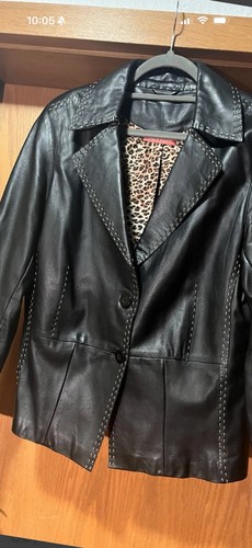 Leder blazer 44 - leder, -blazer