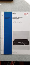 Braun  - Technische Information für regie 510 - komplett - original