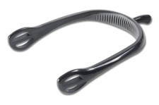 Sporen Waldhausen gentle contact 15 mm grau/schwarz wahlweise mit Sporenriemen