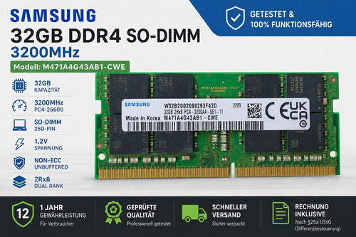 Samsung 32gb ddr4 3200 - 1x,