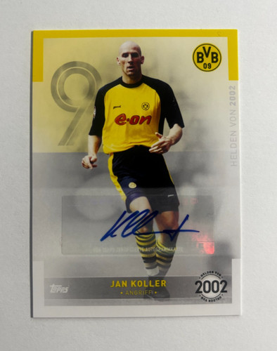 Jan koller auto bvb topps - auto,