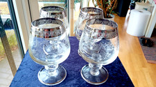 Vier Cognacgläser - MURANO