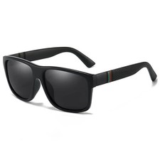 Stylische Sonnenbrille Polarized Schwarz Matt Gläser dark Cool 5417 S