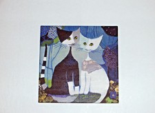 Bild, Fliese, Kachel, Deko, Katzen, Cats, Geschenk, Rosina Wachtmeister, 7
