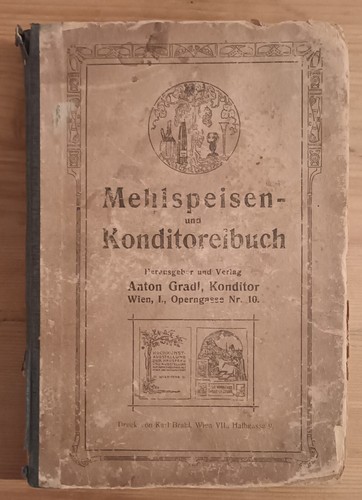 Mehlspeisen und konditoreibuch - mehlspeisen,
