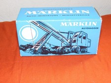 Mega alter Märklin Autobagger 8035 Blau  unbespielt in alter OVP super Zustand