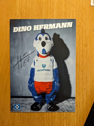 Maskottchenkarte dino hermann - maskottchenkarte,