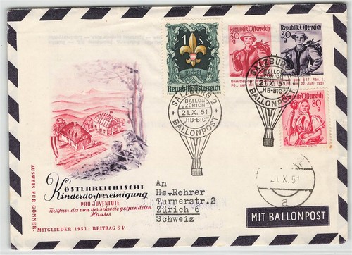158388 österreich ballonpost - Österreich,
