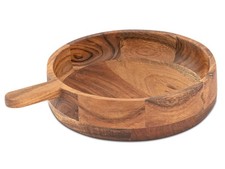 Dekoschale Pfanne Holz 32x25cm