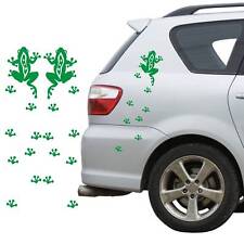 Autoaufkleber 2er SET Frosch + Fußspuren Auto Aufkleber Sticker Frösche A551