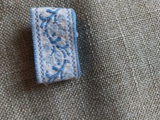 Bordüre blau   3  cm breit.   Rest.   ca. 25 cm