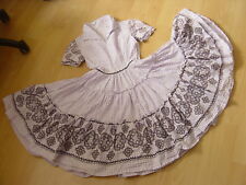 50s org traditional vintage SQUARE DANCE KLEID Tellerrock f Petticoat + bloomers
