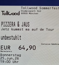Tickets PIZZERA & JAUS