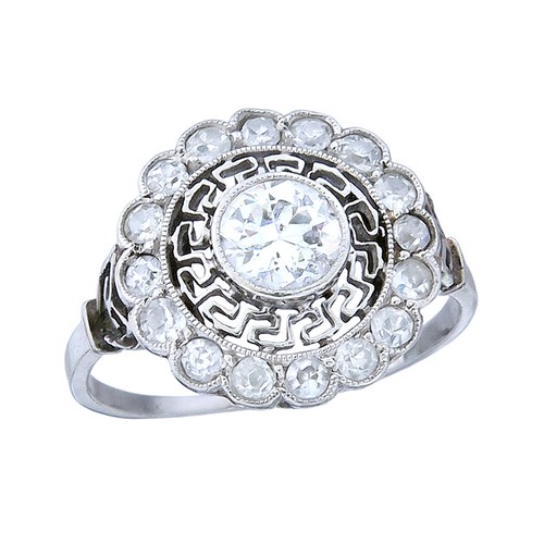 Ring altschliffdiamant und - ring,