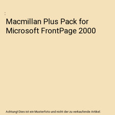 Macmillan Plus Pack for Microsoft FrontPage 2000