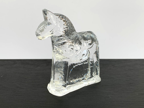 Vintage dalapferd klarglas - vintage,