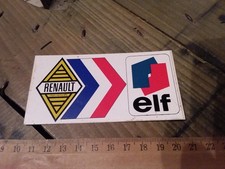 Alter Renault Aufkleber National Regie Elf Gordini R18 R5 R8