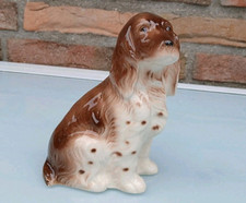 um 1884 Antiker Porzellan Hund mit alter Sitzendorf Markung RAR