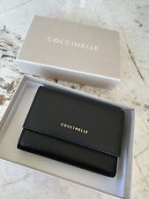 NEU COCCINELLE Soft Wallet Geldbörse schwarz, Leder Originalverpackung