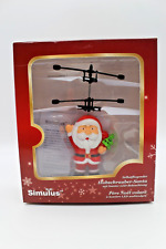 Selbstfliegender Hubschrauber Santa mit bunter LED-Beleuchtung - Neuwertig