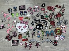 Konvolut Set Patches Rockabilly Psychobilly Kreepsville Totenkopf Neu u Gebrauch