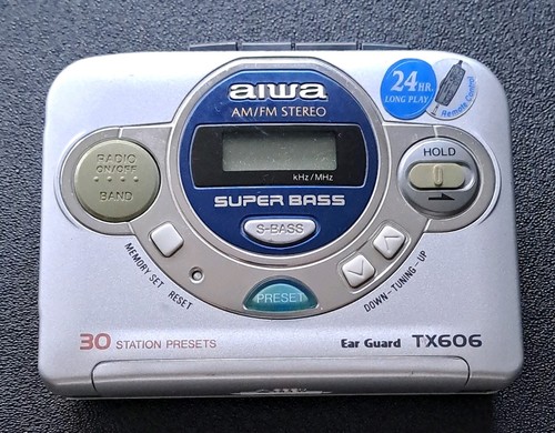 Aiwa tx606 walkman - aiwa,