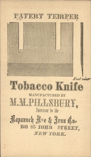 Werbung tobacco knife - ak, werbung,
