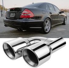 2.5"Endrohrblende Auspuffblende Endrohre Duplex für Mercedes E-Klasse W211 S211