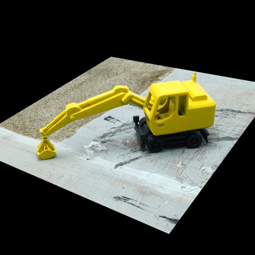 Spur radbagger ausgestreckt - tt,
