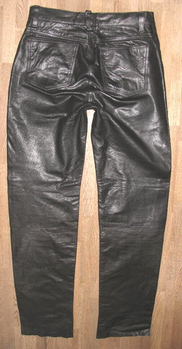 Man fashion lederjeans - -man`s, fashion-
