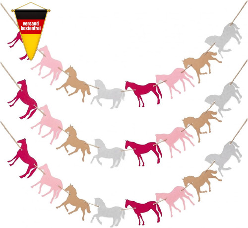 Pferde geburtstagsbanner - pferde,