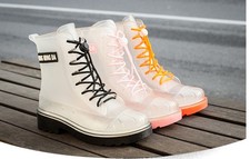 Damen Gummistiefel Transparent