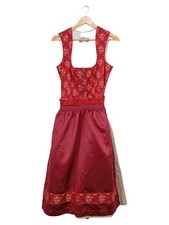 Alpin de Luxe Dirndl Trachtenkleid Rot Gr. 40 Festlich Damen Polyester