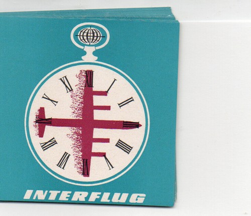 Interflug kofferaufkleber - interflug,