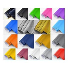 6,5€/m² - 3D Carbon Folie 152cm BLASENFREI selbstklebend Klebe Auto Folie aussen