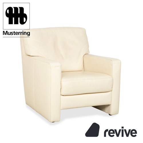Musterring leder sessel creme - leder,
