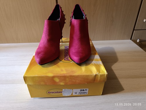 Hochfront pumps rot - rot, 38