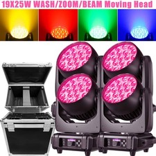 4x LED Zoom Beam Wash 19X15W