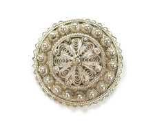 filigrane, alte Brosche -