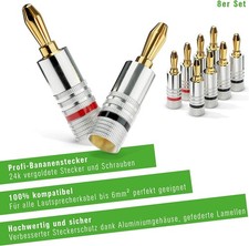 Bananenstecker 8er-Set für
