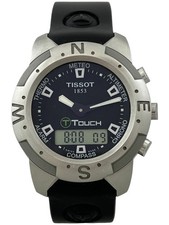 Herrenarmbanduhr Tissot T-Touch Quartz Ana-Digi Alarm Chronograph, funktioniert