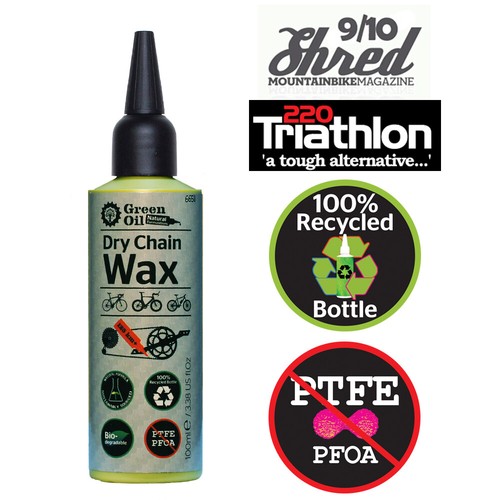 Green oil dry chain - green, wax