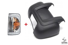 Außenspiegel Abdeckung + Blinker für Citroen Jumper Fiat Ducato Boxer Rechts SET