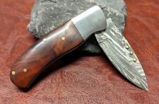 Handliches DAMASTMESSER MESSER HANDMADE HOLZGRIFF HOLZ  52