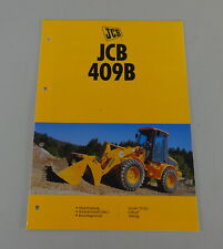 Prospekt / Broschüre JCB Radlader 409B Stand 05/1997