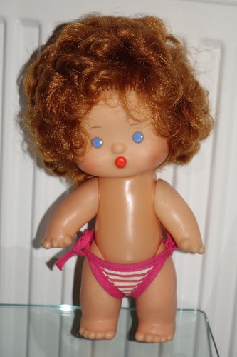 Vintage baby puppe bade - ,