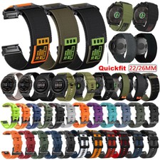 Für Garmin Fenix 7 7X 6 6X Epix Pro 5 5X Plus 3HR Quickfit Nylon Silikon Armband