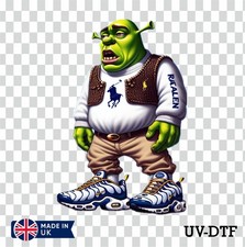 Shrek UV DTF Aufkleber - Glas