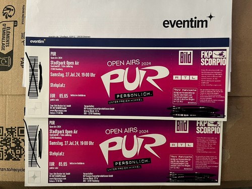 Tickets pur 07 24 - pur, 27.07.24