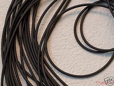 Kautschukband 4mm schwarz rund